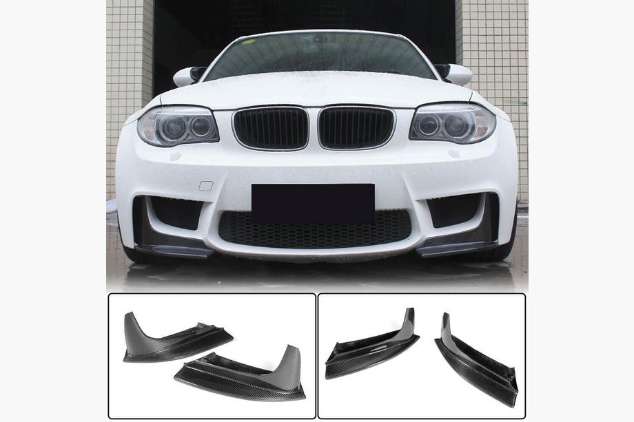 BMW řada 1 E81/E82/E87/E88 2004–2011 Karbonové nástavce na přední nárazník Flap (pro 1M E82) Image