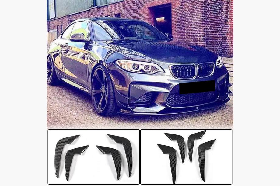 BMW řady 2 F22/F23 2014–2021 Karbonové nástavce předního nárazníku (pro F87 M2) Image