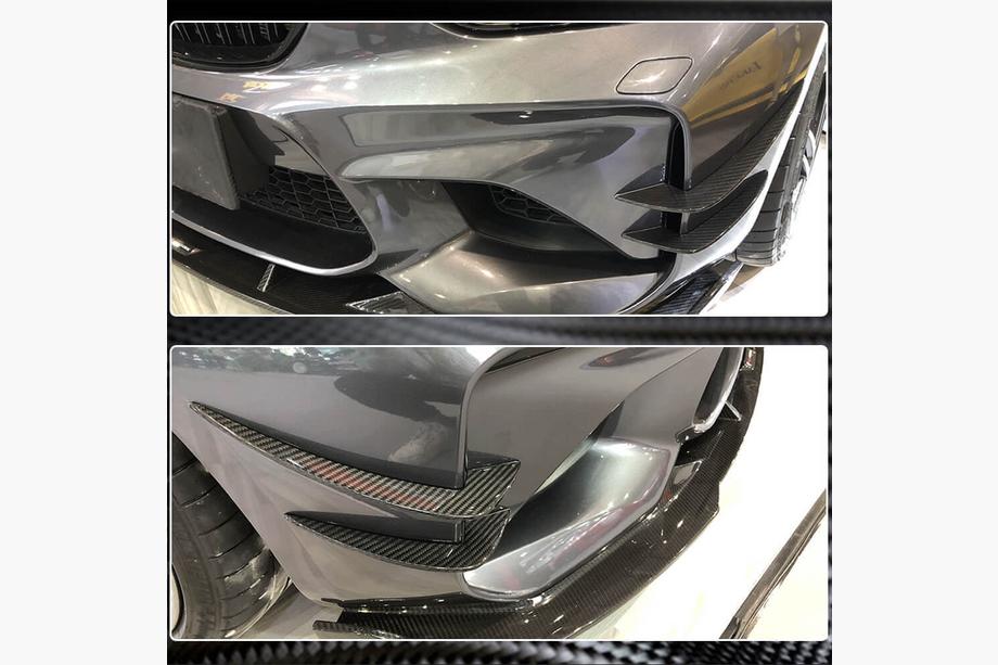 BMW řady 2 F22/F23 2014–2021 Přední lip nástavce na nárazník Flap FRP V2 (pro F87 M2 2016-2020) Fotografie 4