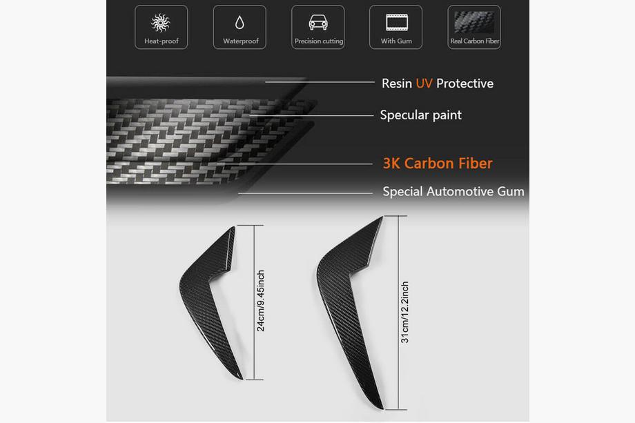BMW řady 2 F22/F23 2014–2021 Přední lip nástavce na nárazník Flap FRP V2 (pro F87 M2 2016-2020) Fotografie 5