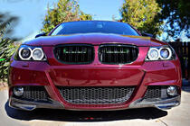 BMW řady 3 E90/E91 2005–2011 Nástavce na přední nárazník Flap (pro E90 2008-2011 M-Sport, karbon) fotografie 2