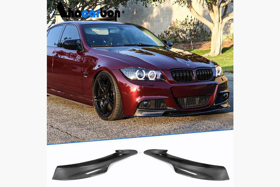 BMW řady 3 E90/E91 2005–2011 Nástavce na přední nárazník Flap (pro E90 2008-2011 M-Sport, karbon) Image