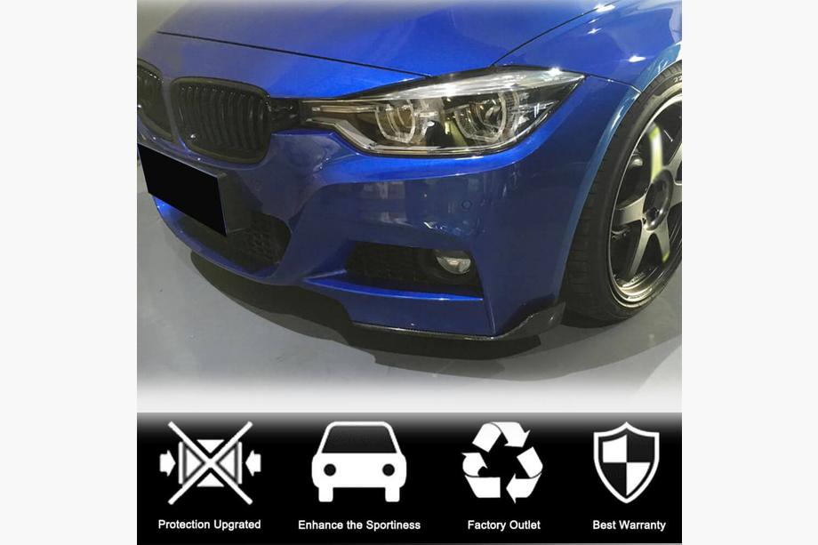 BMW řada 3 F30/F31 2012–2019 Přední lip spoiler nárazníku Flap FRP V2 (pro M-Sport) Fotografie 4