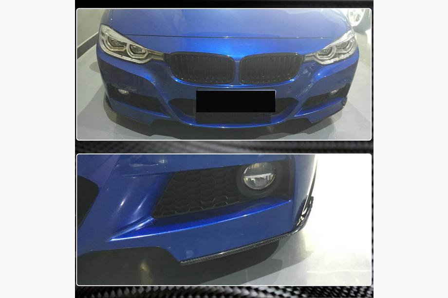 BMW řada 3 F30/F31 2012–2019 Přední lip spoiler nárazníku Flap FRP V2 (pro M-Sport) Fotografie 5