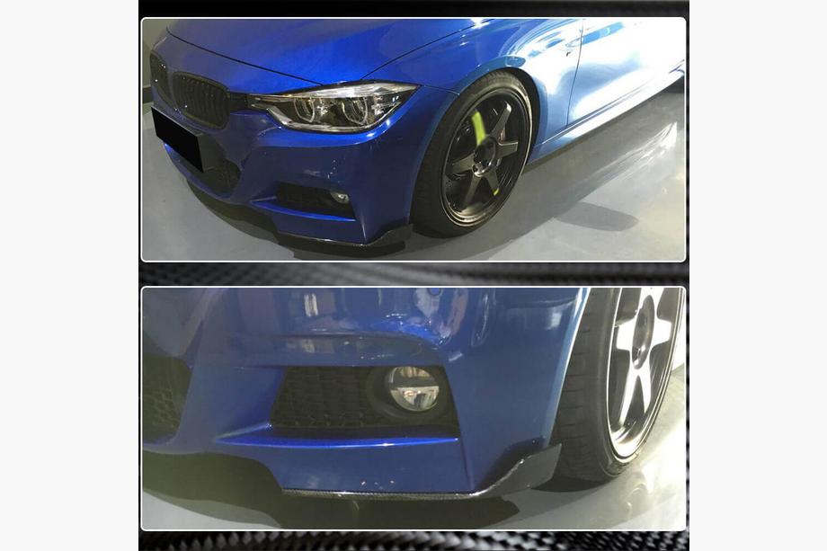 BMW řada 3 F30/F31 2012–2019 Přední lip spoiler nárazníku Flap FRP V2 (pro M-Sport) Fotografie 6