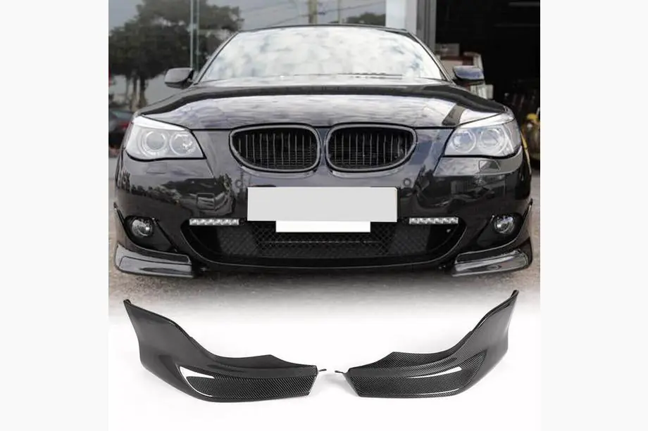 BMW řada 5 E60/E61 2003–2010 Flapy předního nárazníku (pro M-Sport, karbon) Image
