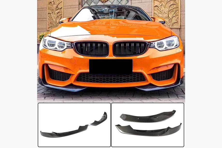 BMW řada 4 F32/F33/F36 2012–2020 Nástavce na přední nárazník Flap V2 (pro F82/F83, karbon) Image