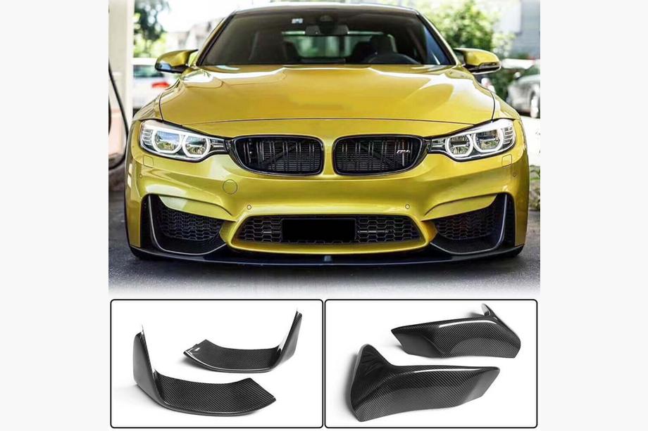 BMW řada 4 F32/F33/F36 2012–2020 Flaps na přední nárazník Flap V4 (pro F82/F83, karbon) Fotografie 1