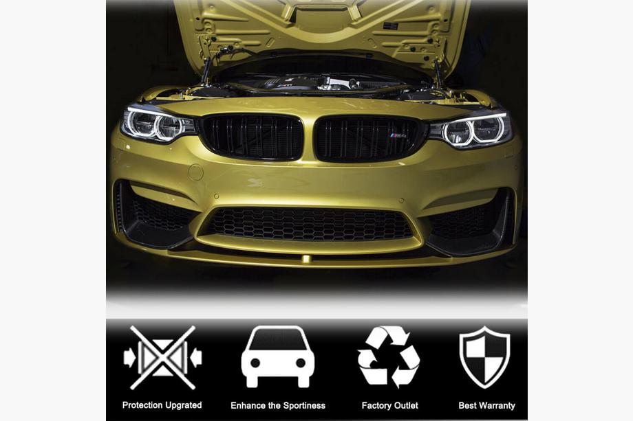 BMW řada 4 F32/F33/F36 2012–2020 Flaps na přední nárazník Flap V4 (pro F82/F83, karbon) Fotografie 3
