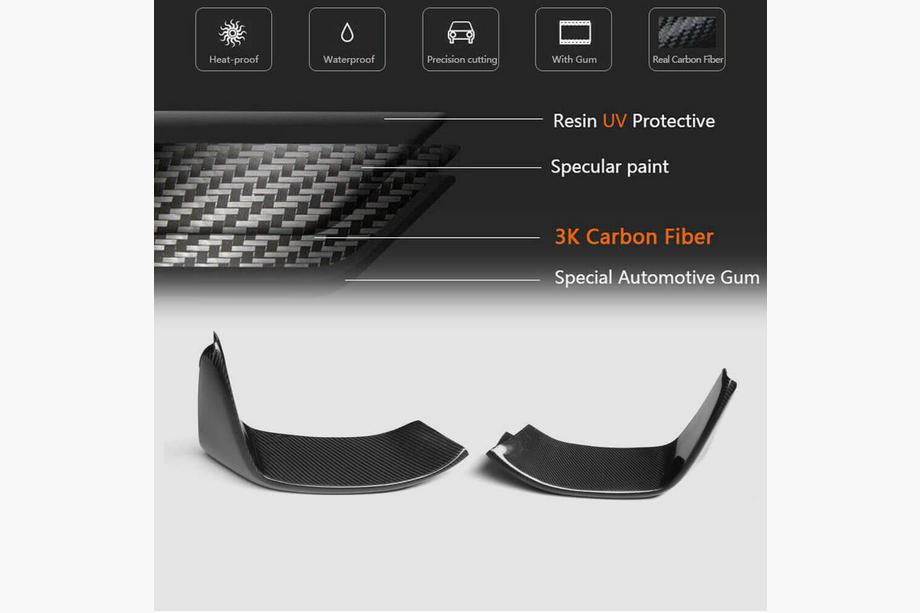 BMW řada 4 F32/F33/F36 2012–2020 Flaps na přední nárazník Flap V4 (pro F82/F83, karbon) Fotografie 6