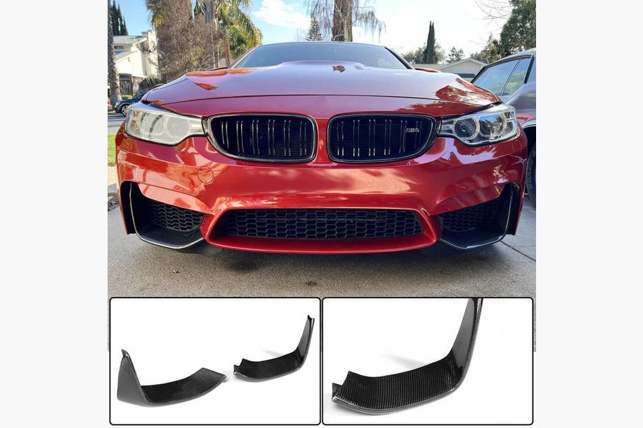 BMW řada 4 F32/F33/F36 2012–2020 Flaps na přední nárazník Flap V4 (pro F82/F83, karbon) Fotografie 7
