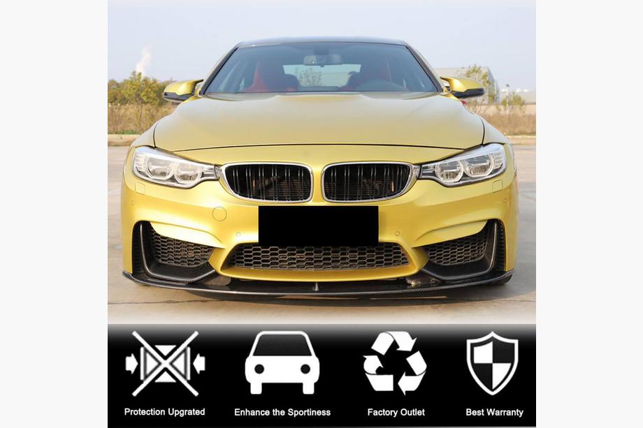 BMW řada 4 F32/F33/F36 2012–2020 Flaps na přední nárazník Flap V4 (pro F82/F83, karbon) Fotografie 8