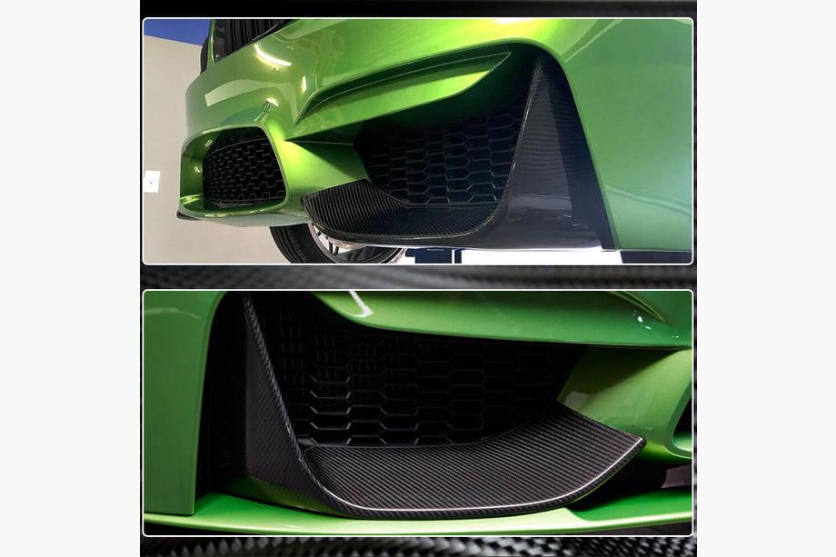 BMW řada 4 F32/F33/F36 2012–2020 Flaps na přední nárazník Flap V4 (pro F82/F83, karbon) Fotografie 10