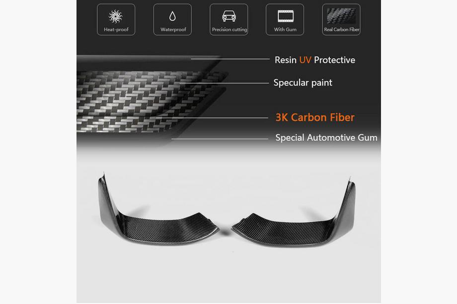 BMW řada 4 F32/F33/F36 2012–2020 Flaps na přední nárazník Flap V4 (pro F82/F83, karbon) Fotografie 11