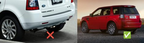 Land Rover Freelander II 2006–2014 Lapače nečistot Premium (pro Sport Edition, sada 4 ks) fotografie 3