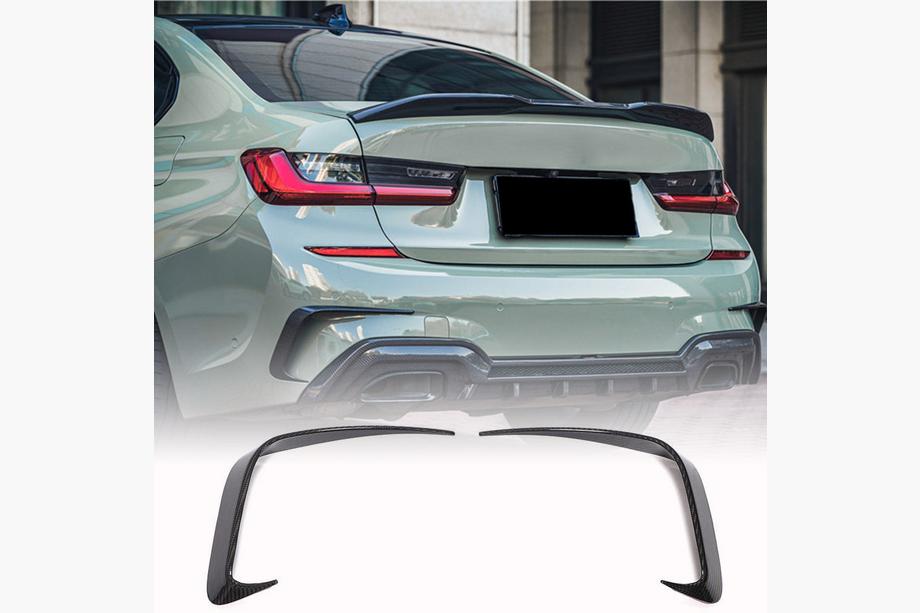 BMW řada 3 G20/G21 2018– Nástavce na zadní nárazník Flap (pro M-Sport 2018-2022, karbon) Fotografie 1