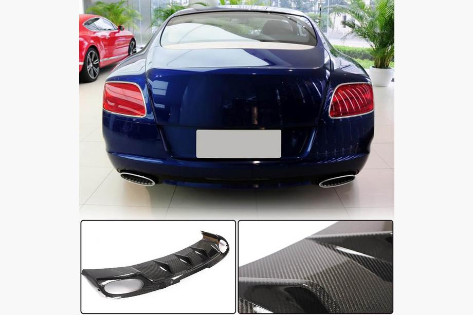 Bentley Continental GT 2011–2018 Difuzor zadního nárazníku (karbon) Image