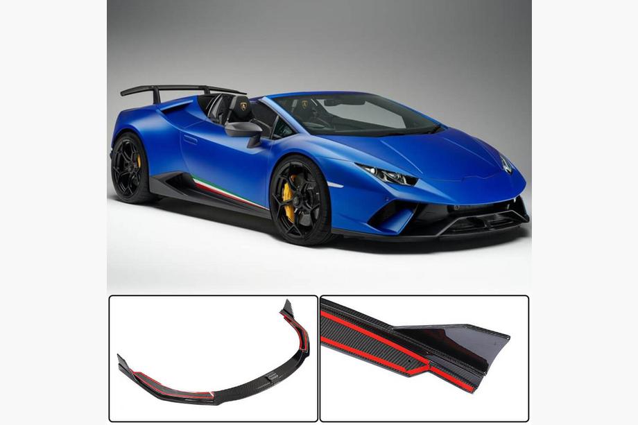 Lamborghini Huracan 2014– Lip spoiler předního nárazníku V2 (karbon) Image