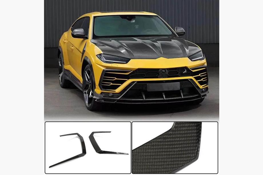 Lamborghini Urus 2018– Karbonové nástavce na přední nárazník Flap (suchý karbon) Image