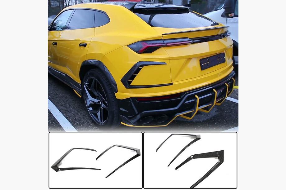 Lamborghini Urus 2018– Nástavce zadního nárazníku (suchý karbon) Fotografie 1