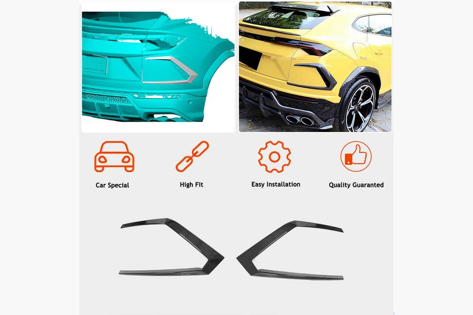 Lamborghini Urus 2018– Nástavce zadního nárazníku (suchý karbon) Fotografie 4