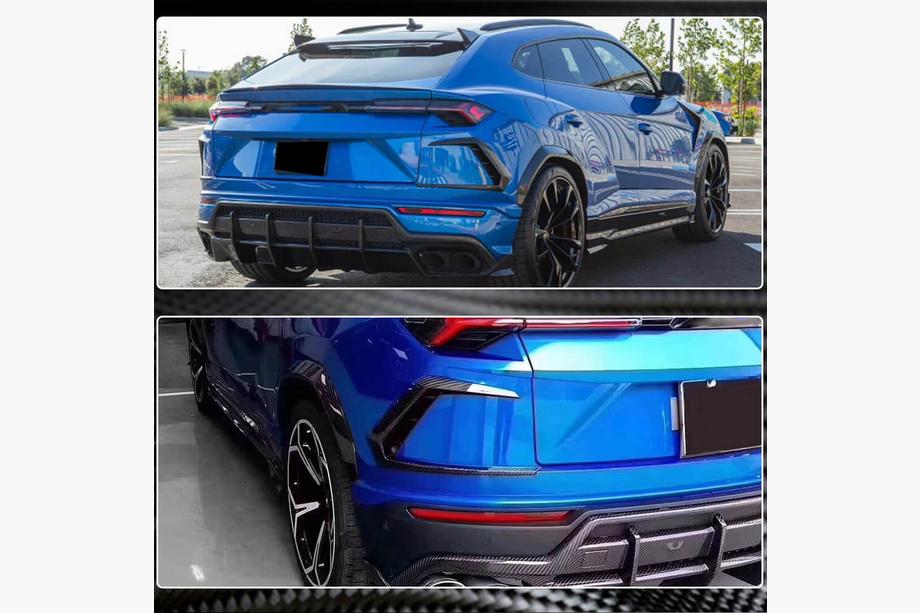 Lamborghini Urus 2018– Nástavce zadního nárazníku (suchý karbon) Fotografie 6