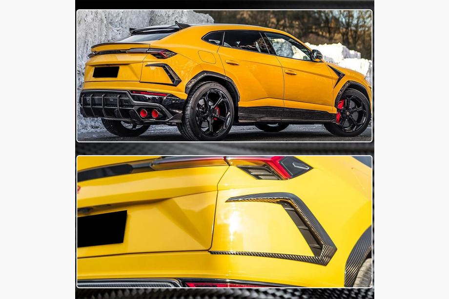 Lamborghini Urus 2018– Nástavce zadního nárazníku (suchý karbon) Fotografie 7