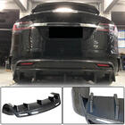 Tesla Model X 2015– Difuzor zadního nárazníku (2015-2021, karbon) fotografie 1