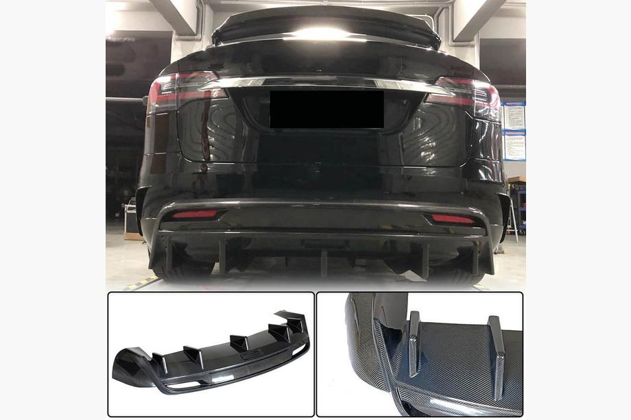 Tesla Model X 2015– Difuzor zadního nárazníku Carbon V3 (2016-2020) Image