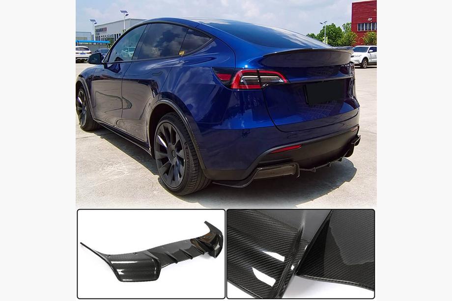 Tesla Model Y 2020– Difuzor zadního nárazníku Suchý karbon V1 (2019-2021) Image