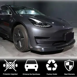 Lip spoiler předního nárazníku Lip V2 (2017-2023, karbon) Tesla Model 3 2017– fotografie 3