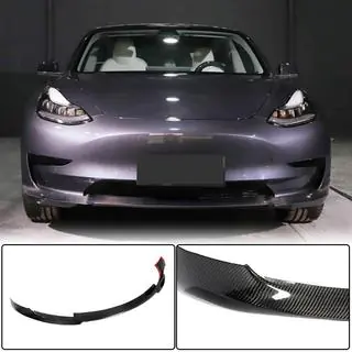 Nástavec předního nárazníku Lip V7 (2017-2023, karbon) Tesla Model 3 2017– fotografie 1