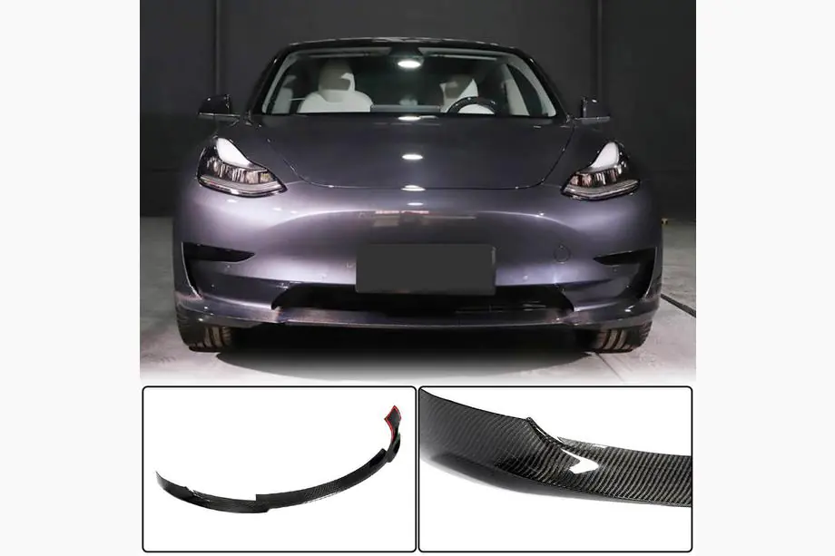 Tesla Model 3 2017– Nástavec předního nárazníku Lip V7 (2017-2023, karbon) Image