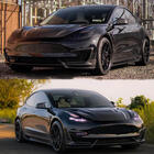 Tesla Model 3 2017– Nástavec předního nárazníku Lip ABS V9 (2017-2023) fotografie 2