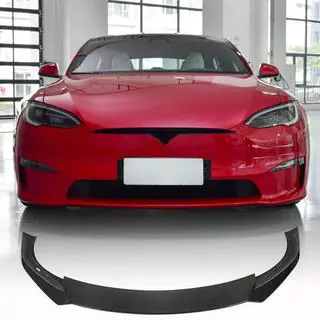 Přední lip spoiler na nárazník Lip V1 (2021+, karbon) Tesla Model S 2012– fotografie 1