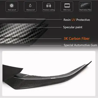 Přední lip spoiler na nárazník Lip V1 (2021+, karbon) Tesla Model S 2012– fotografie 3