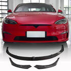 Tesla Model S 2012– Přední lip spoiler nárazníku Lip V2 (2021+, karbon) fotografie 1