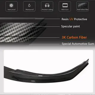 Přední lip spoiler nárazníku Lip V2 (2021+, karbon) Tesla Model S 2012– fotografie 3