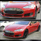 Tesla Model S 2012– Lip spoiler na přední nárazník Lip V1 (2012-2016, karbon) fotografie 2