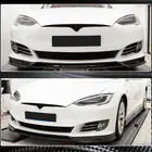 Tesla Model S 2012– Nástavec předního nárazníku Lip (2016-2021, karbon) fotografie 3