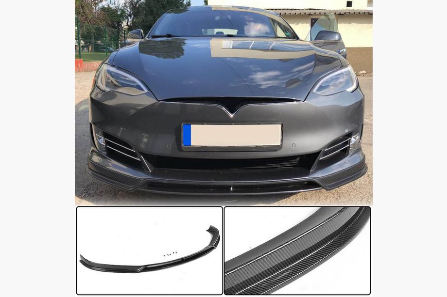 Tesla Model S 2012– Lip spoiler předního nárazníku Karbon V2 (2016-2020) Image