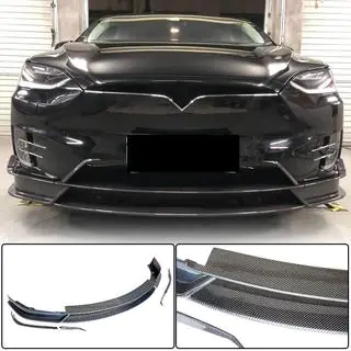 Přední lip spoiler (2015-2021, karbon) Tesla Model X 2015– fotografie 1