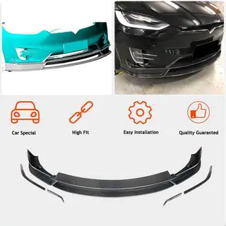 Přední lip spoiler (2015-2021, karbon) Tesla Model X 2015– fotografie 2
