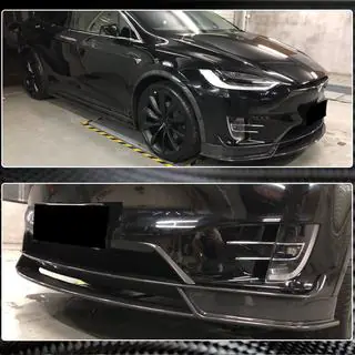 Přední lip spoiler (2015-2021, karbon) Tesla Model X 2015– fotografie 4