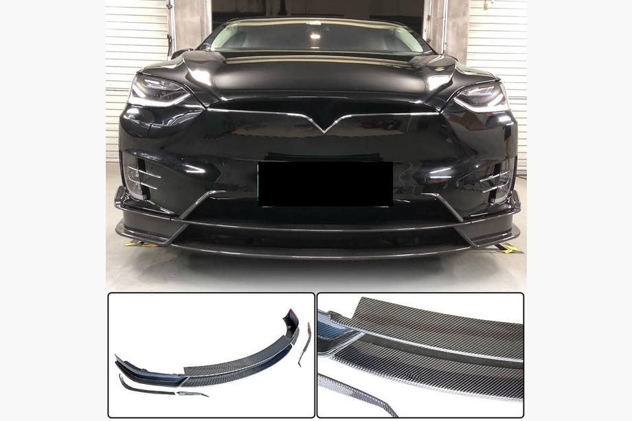 Tesla Model X 2015– Přední lip spoiler (2015-2021, karbon) Image