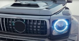 Mercedes třída G W465 2025– Rámeček masky chladiče Carbon V1 fotografie 2
