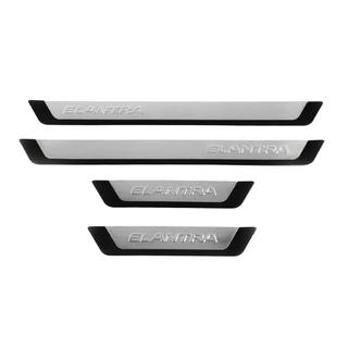 Nerezové kryty prahů (4 ks, nerez) Hyundai Elantra (MD/UD) 2011–2015 fotografie 2