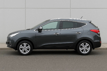 Hyundai IX-35 2010–2015 Sada chromových lišt okolo oken (10 ks, nerez) fotografie 2