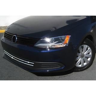 Nerezové lišty na mřížku nárazníku 2011-2014 (2 ks) Volkswagen Jetta 2011–2018 fotografie 1
