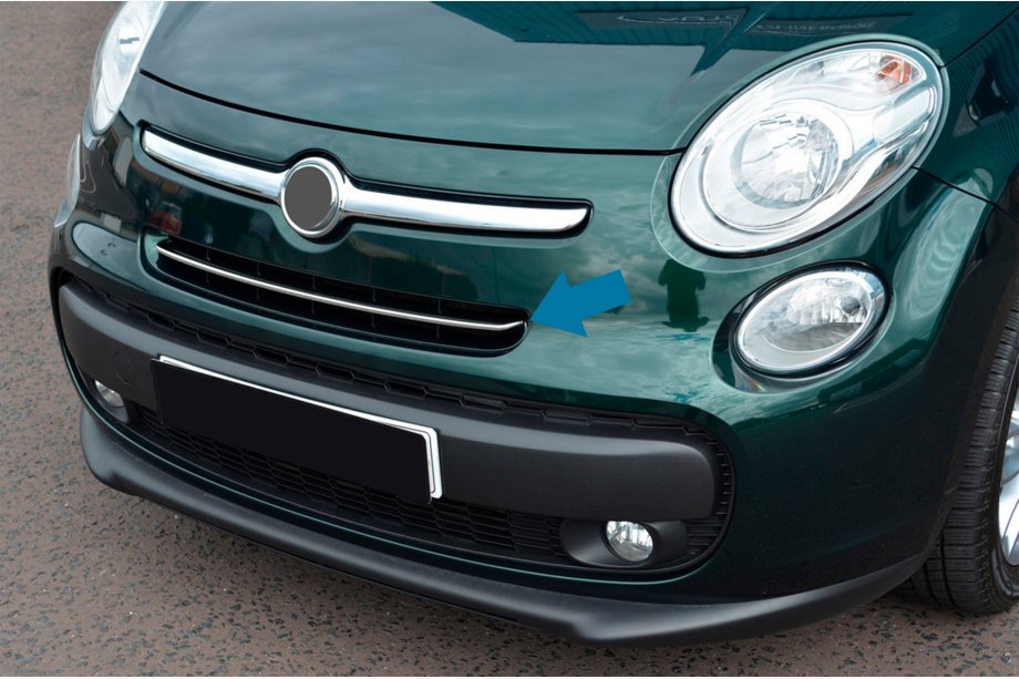 Fiat 500/500L 2013–2022 Chromové lišty na masku (popstar, nerez) Image